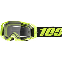 100% Armatic Enduro Moto Dual Pane Goggles - Neon Yellow - Clear Lens [MPN: 50070-10004]_2083154