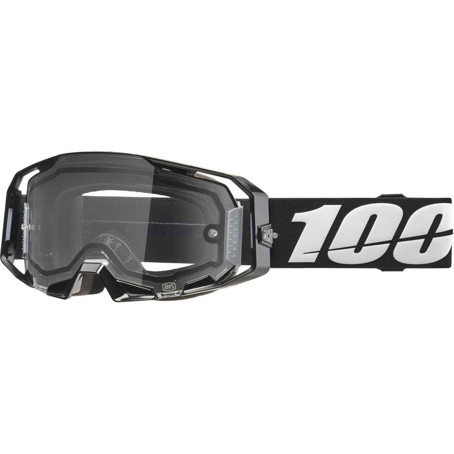 100% Armatic Enduro Moto Dual Pane Goggles - Black - Clear Lens [MPN: 50070-10001]_2083140