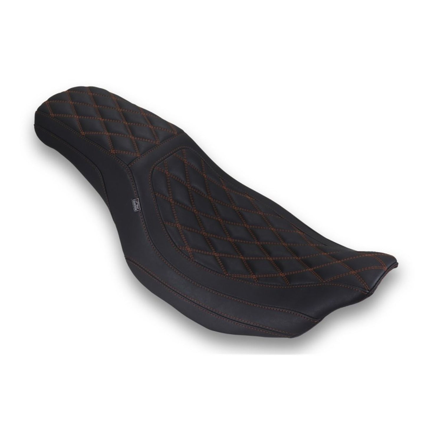 Mustang Motorcycle Products Double Diamond Low Squareback Seat fits H-D CVO [MPN: 88514MO]_1992551