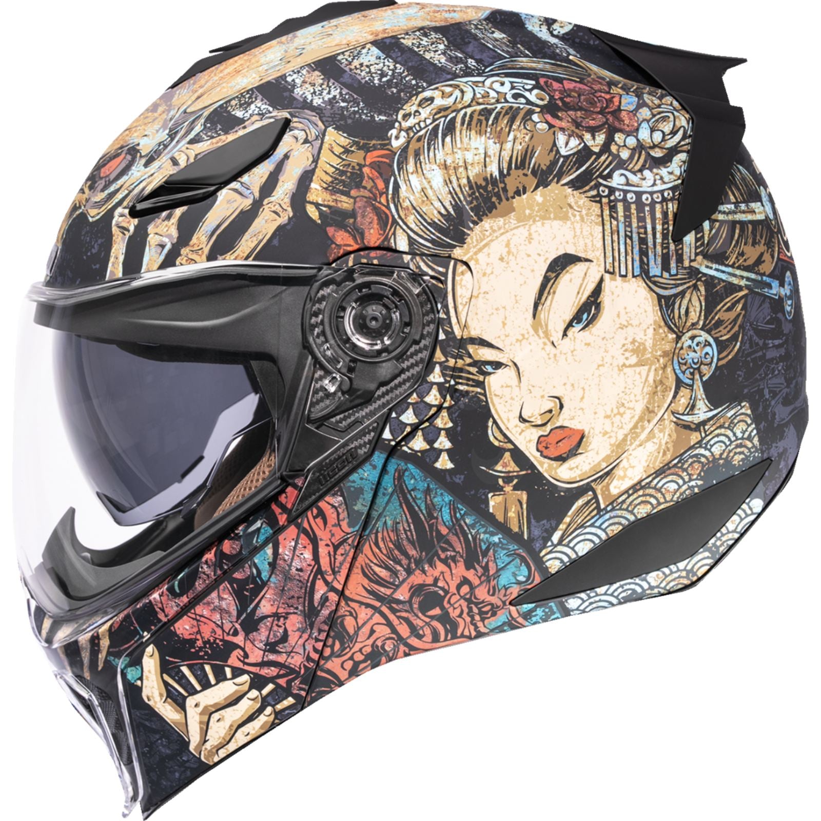 ICON Threshold™ Modular Helmet - Odokuro - Black_1985669