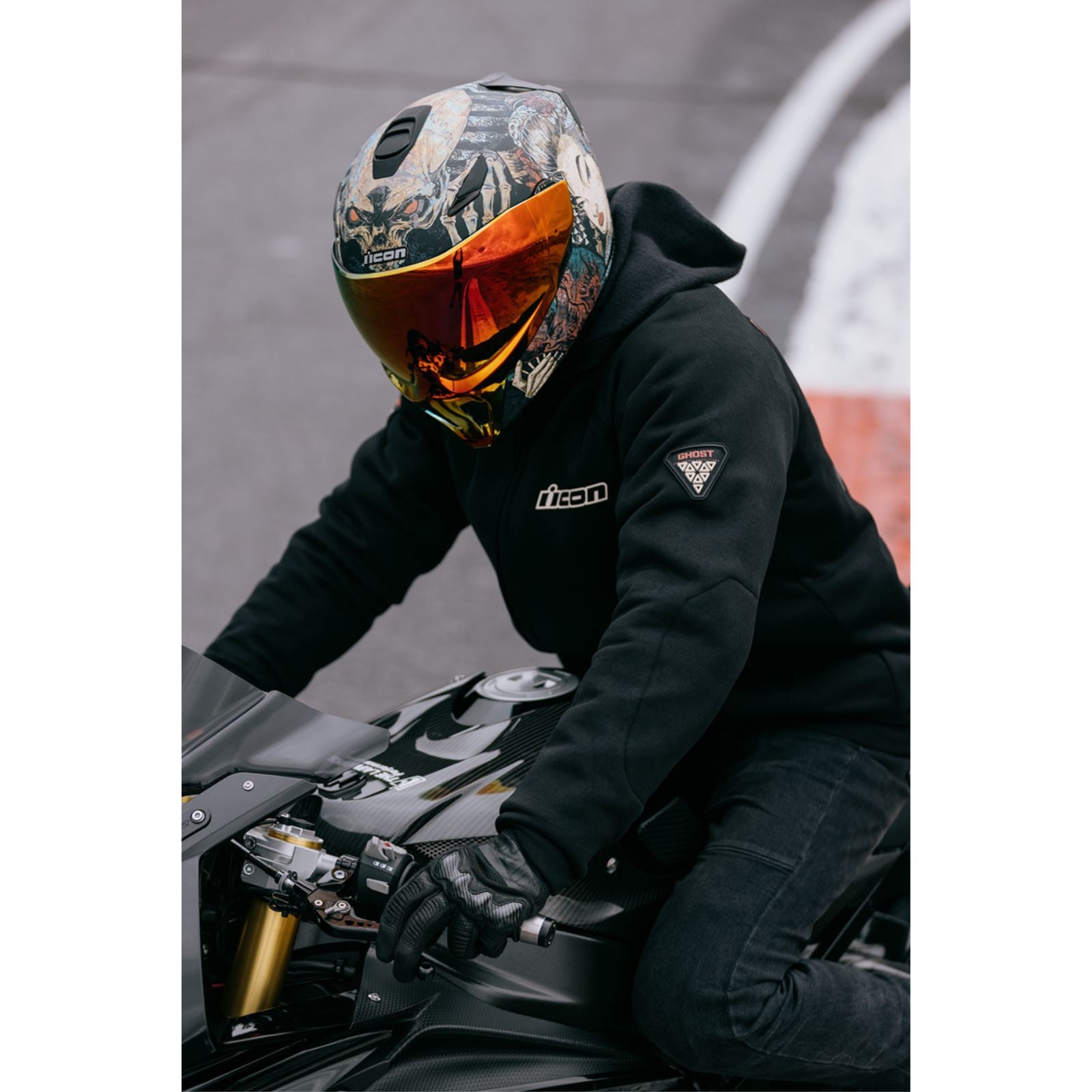 ICON Threshold™ Modular Helmet - Odokuro - Black_1988888