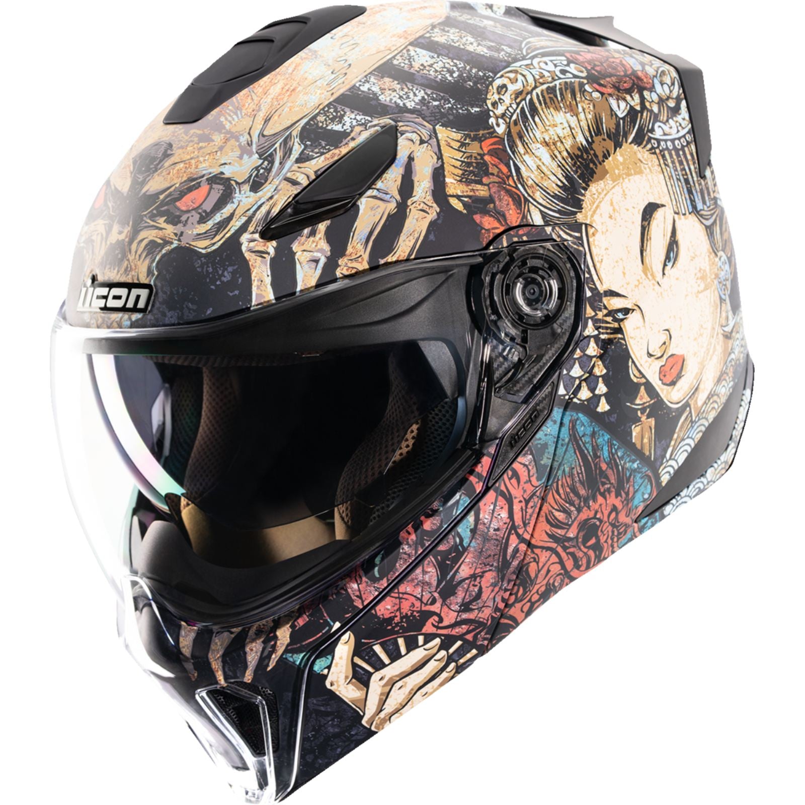 ICON Threshold™ Modular Helmet - Odokuro - Black_1990423