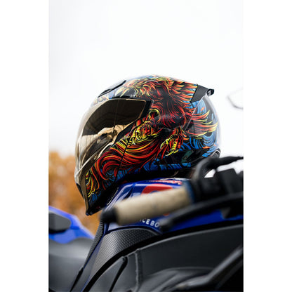 ICON Threshold™ Modular Helmet - Burn Birdie Burn - Blue_1985727