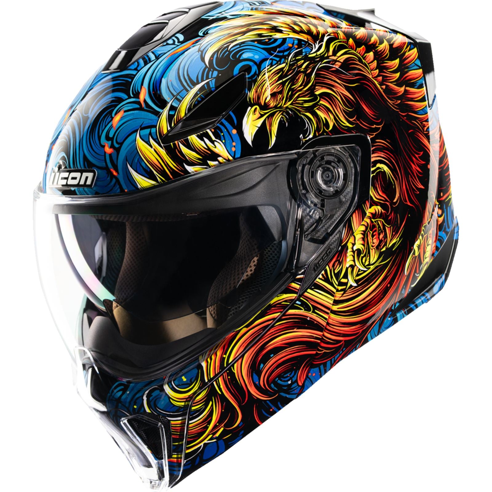 ICON Threshold™ Modular Helmet - Burn Birdie Burn - Blue_1989332