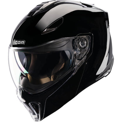 ICON Threshold™ Modular Helmet - Solid - Gloss Black - Large OPEN BOX [MPN: 0100-2814]_2105752