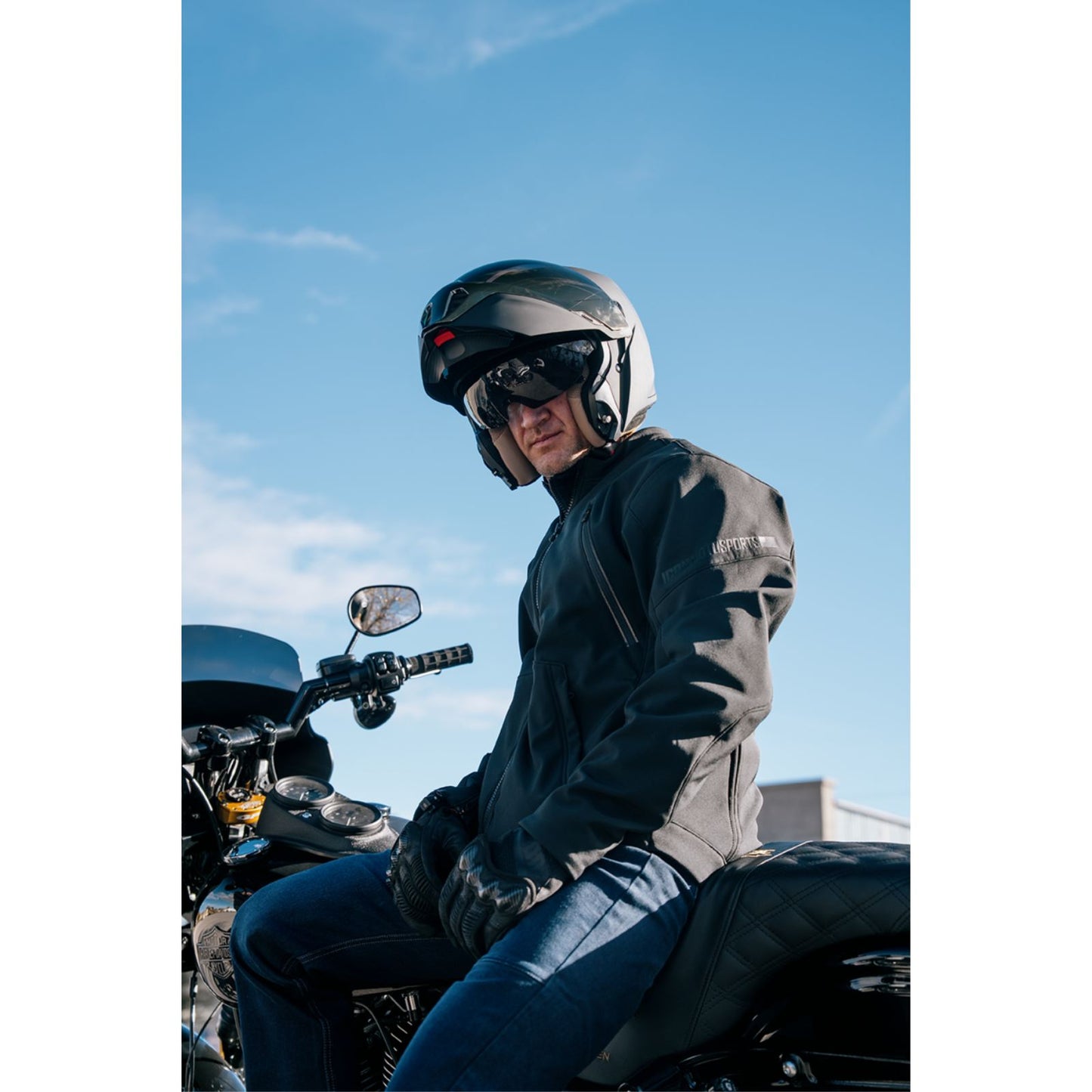 ICON Threshold™ Modular Helmet - Solid - Gloss Black - Large OPEN BOX [MPN: 0100-2814]_2105754