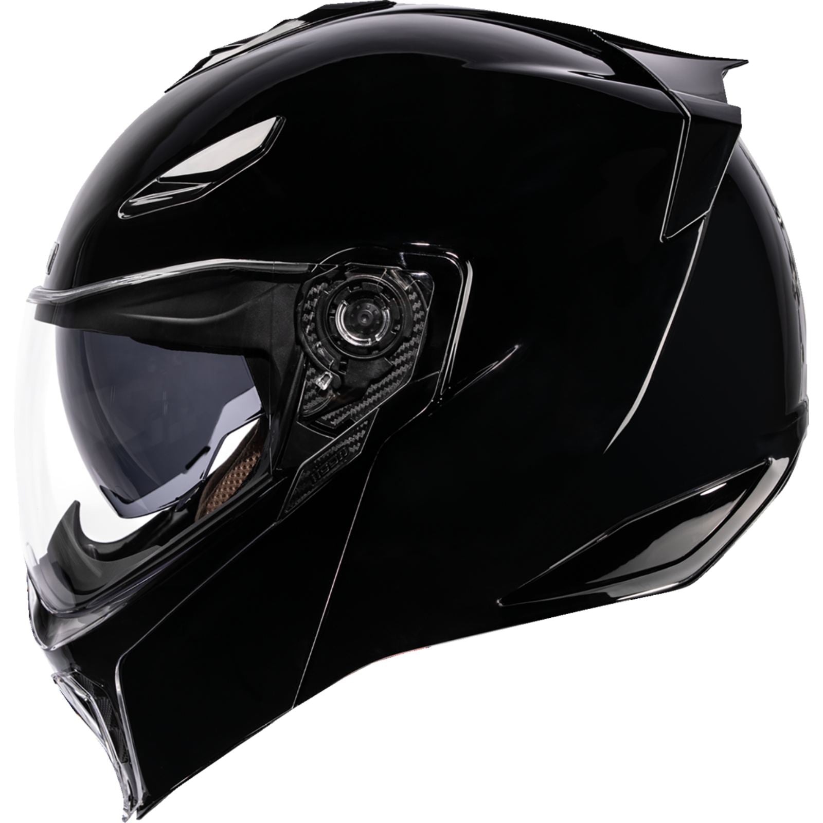 ICON Threshold™ Modular Helmet - Solid - Gloss Black - Large OPEN BOX [MPN: 0100-2814]_2105755