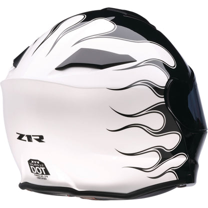 Z1R Solaris 2.0 Modular Helmet - Flame - Black/White - 4XL [MPN: 0100-2840]_1990080