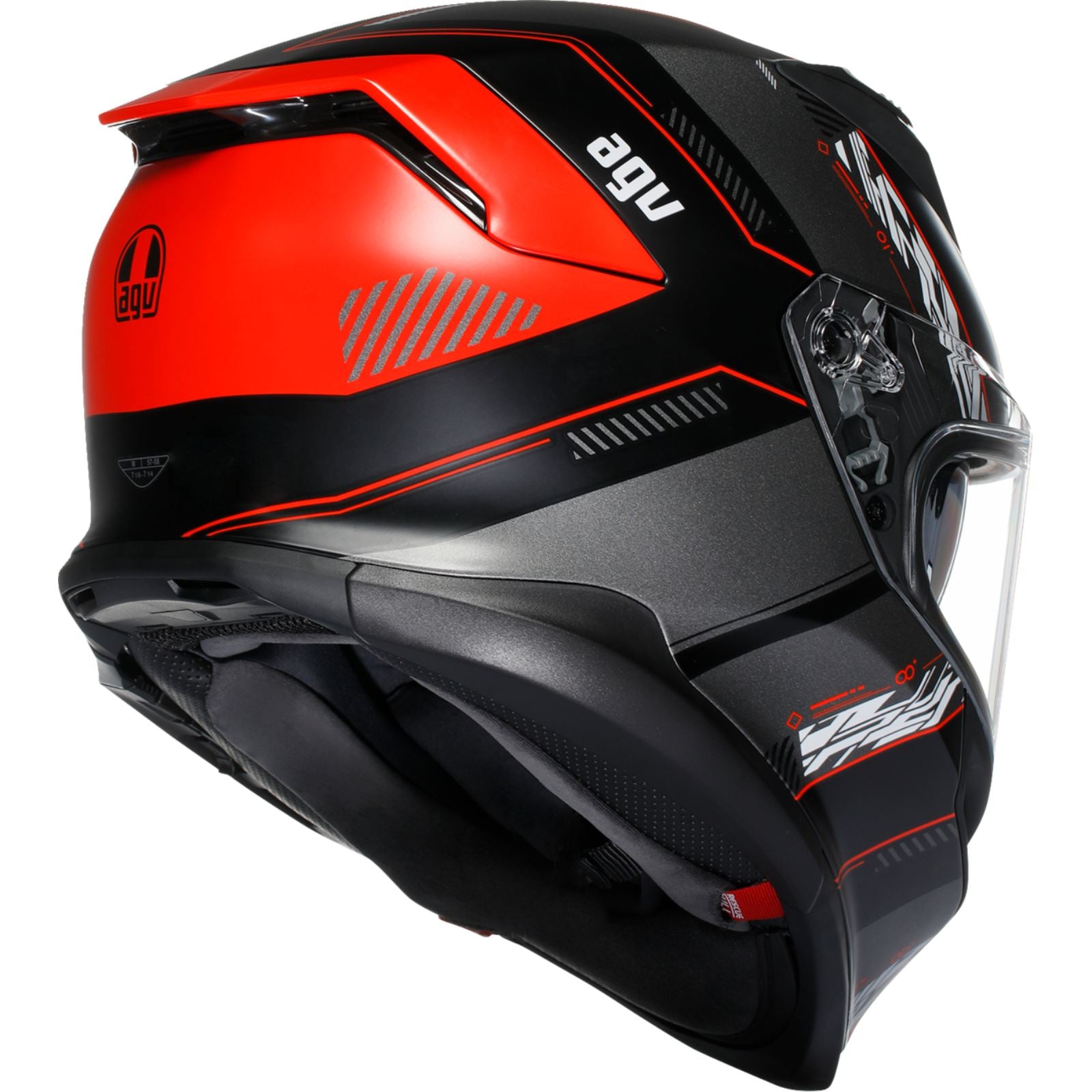 AGV Helmets K7 Helmet - Kyber - Matte Black/Red_1988459