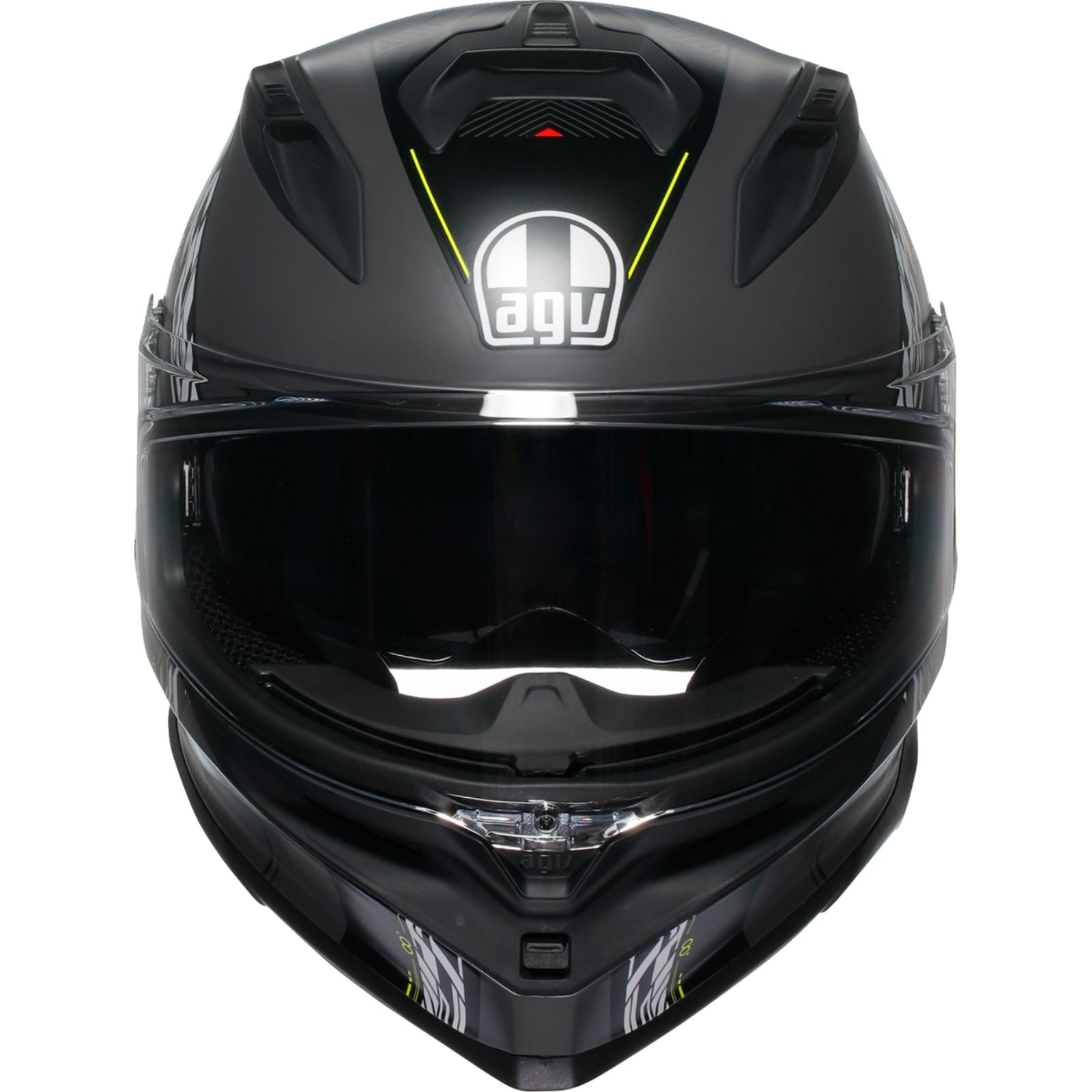 AGV Helmets K7 Helmet - Kyber - Matte Gray/Yellow Fluo_1989062