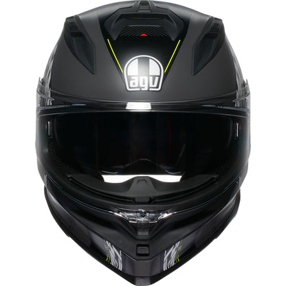 AGV Helmets K7 Helmet - Kyber - Matte Gray/Yellow Fluo_1989062