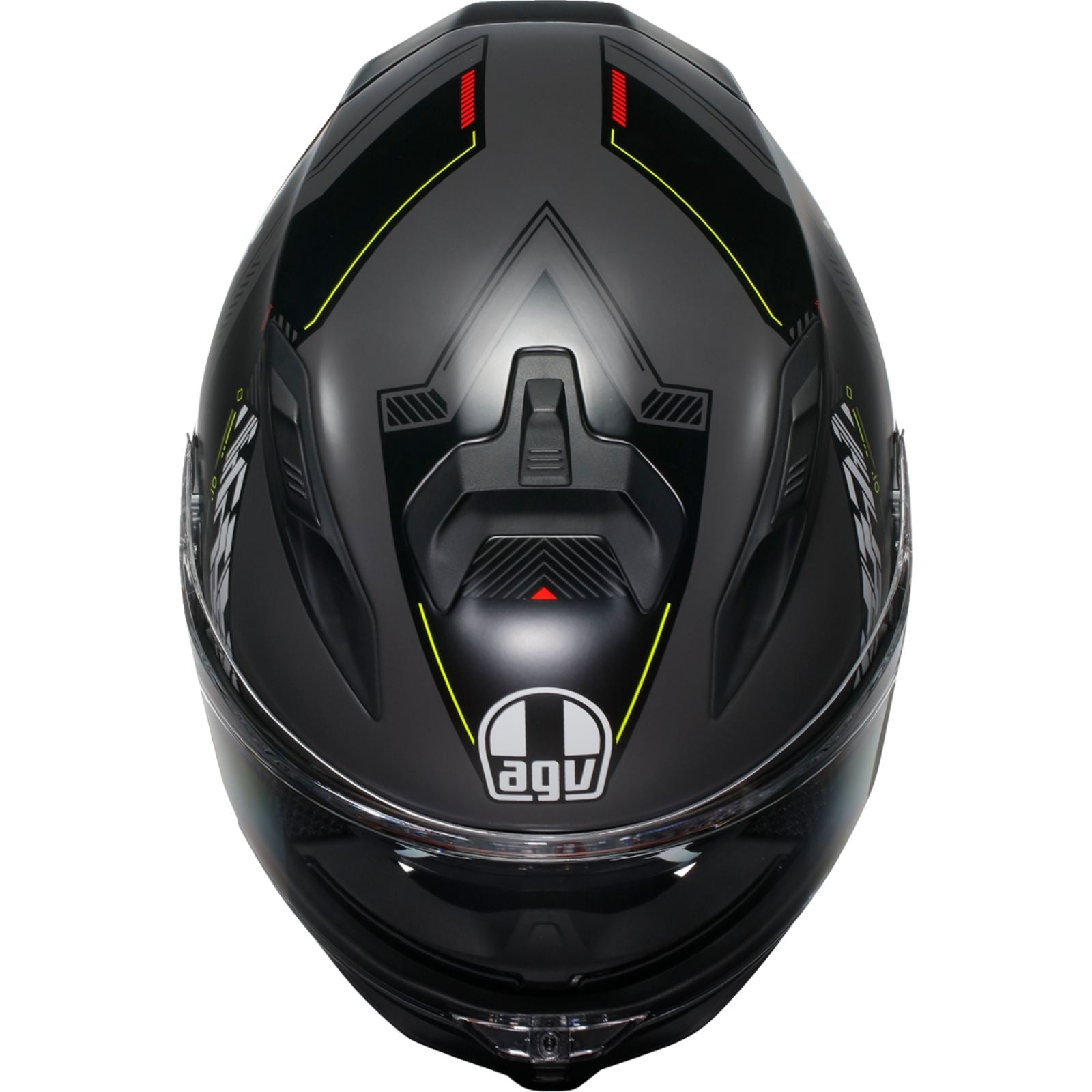 AGV Helmets K7 Helmet - Kyber - Matte Gray/Yellow Fluo_1989400