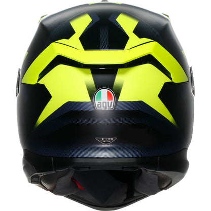 AGV Helmets K7 Helmet - Glimpse - Matte Black/Yellow Fluo_1986189