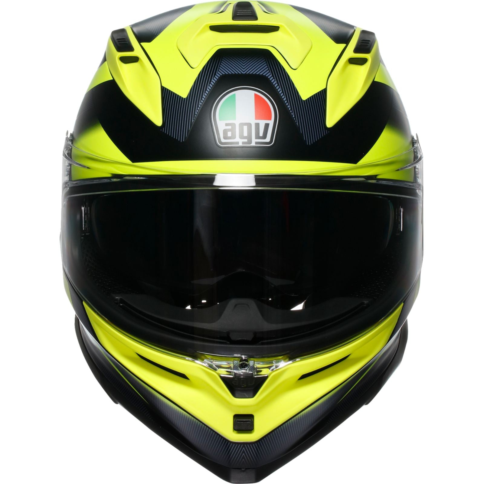 AGV Helmets K7 Helmet - Glimpse - Matte Black/Yellow Fluo_1987014