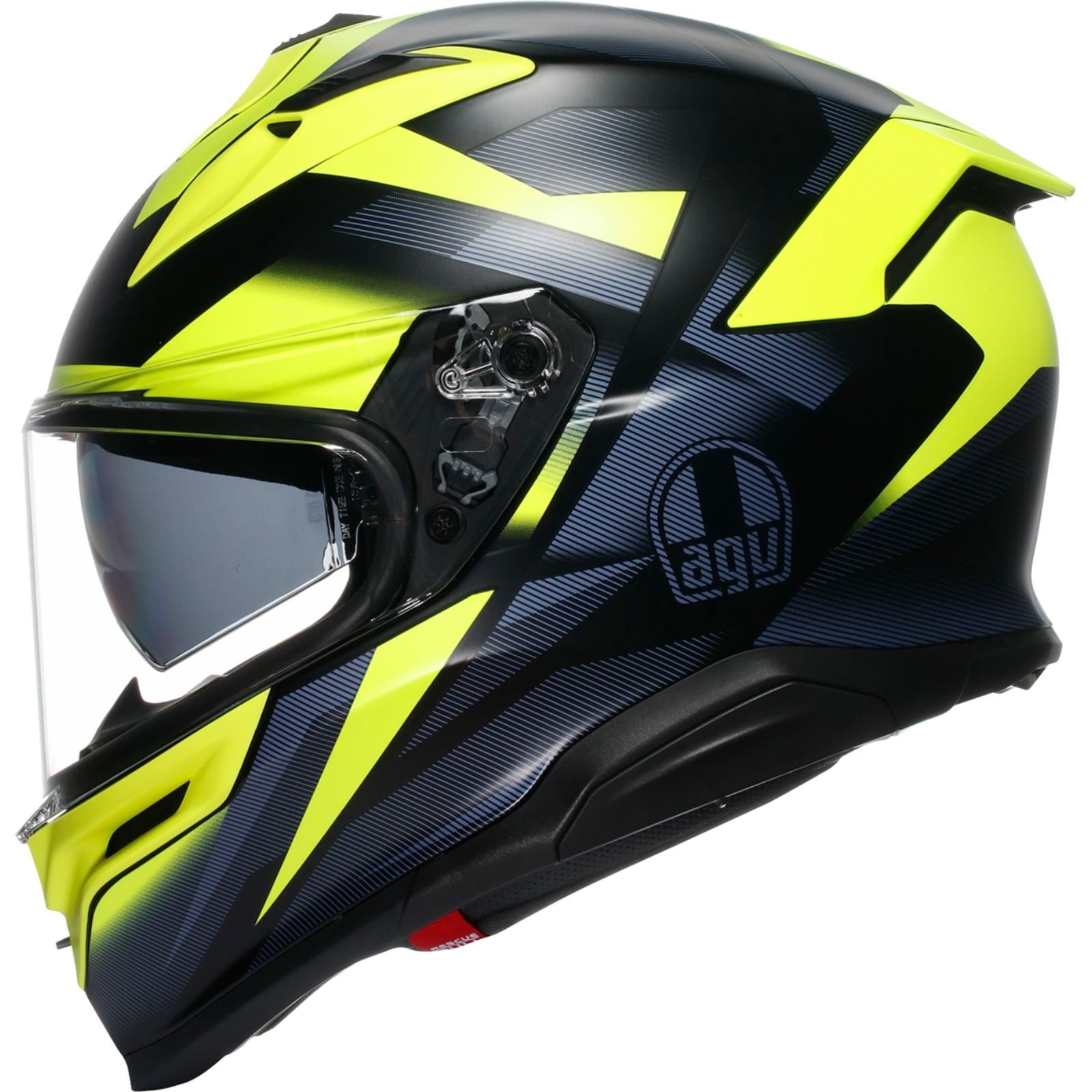 AGV Helmets K7 Helmet - Glimpse - Matte Black/Yellow Fluo_1987062
