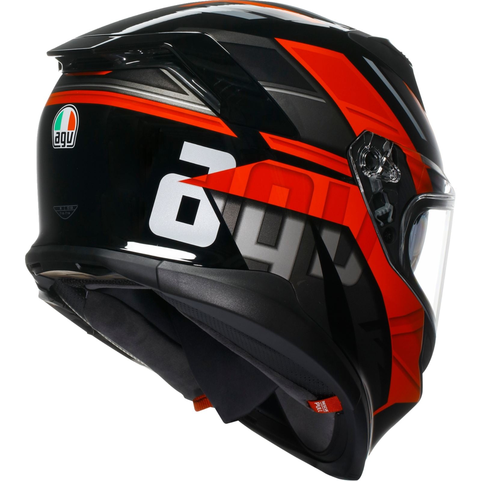 AGV Helmets K7 Helmet - Taurax - Black/Red_1987325