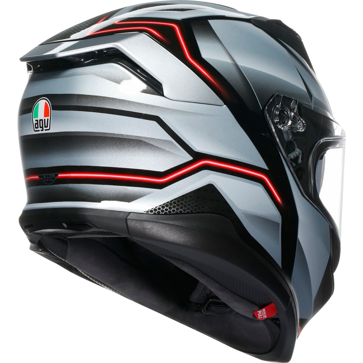 AGV Helmets K7 Helmet - Jaeger - Black/Silver_1987673