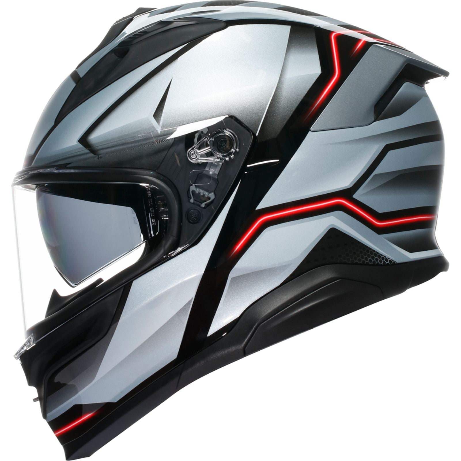 AGV Helmets K7 Helmet - Jaeger - Black/Silver_1988032
