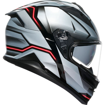AGV Helmets K7 Helmet - Jaeger - Black/Silver_1988738