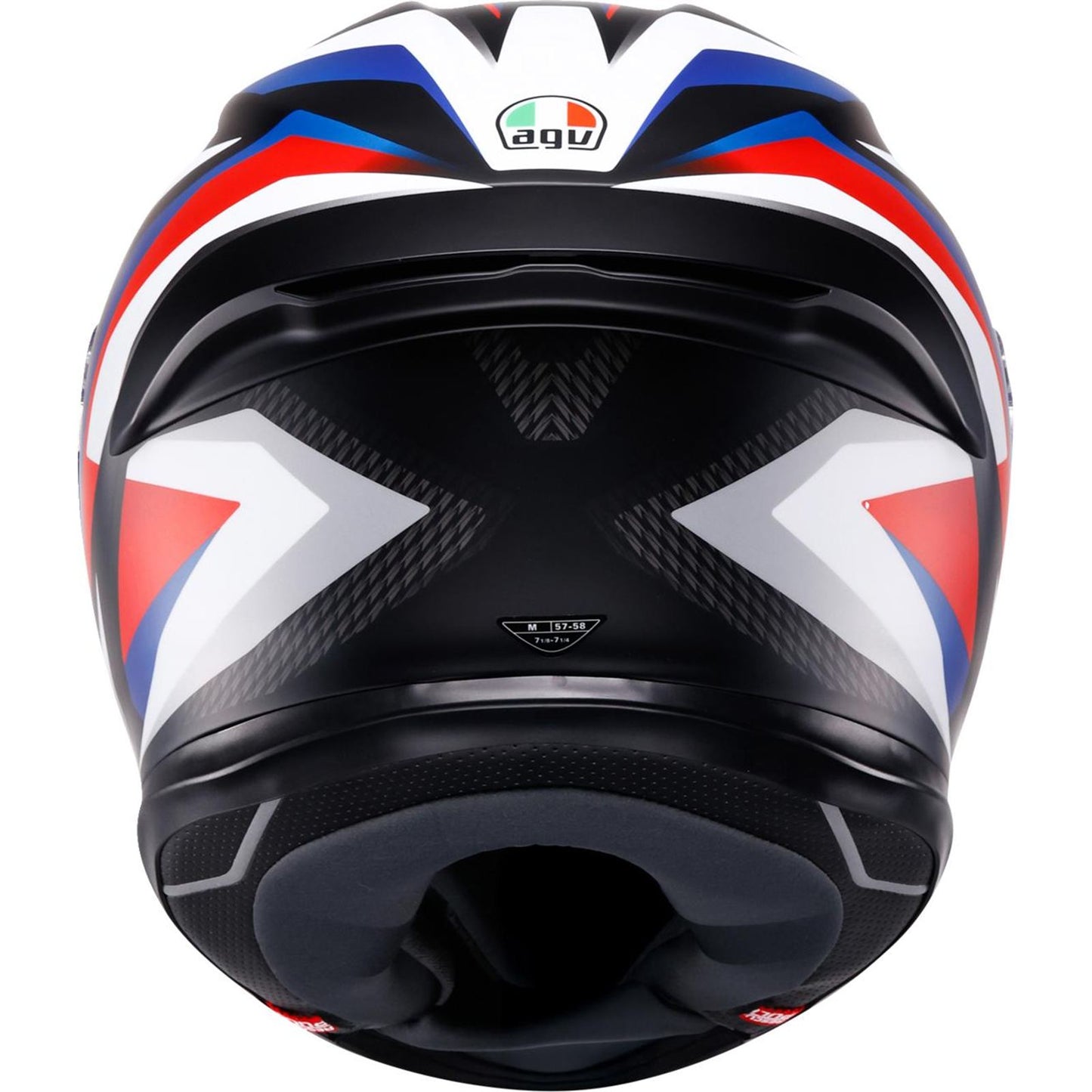 AGV Helmets K6 S Helmet - Timewarp - Matte Black/Red/Blue - 2XL [MPN: 2118395016-028-XXL]_2086200