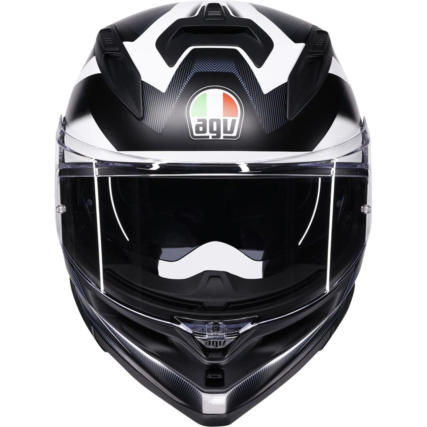 AGV Helmets K7 Helmet - Glimpse - Matte Black/White - Medium [MPN: 2118399004-016-M]_2083074