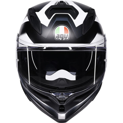 AGV Helmets K7 Helmet - Glimpse - Matte Black/White - Medium [MPN: 2118399004-016-M]_2083074