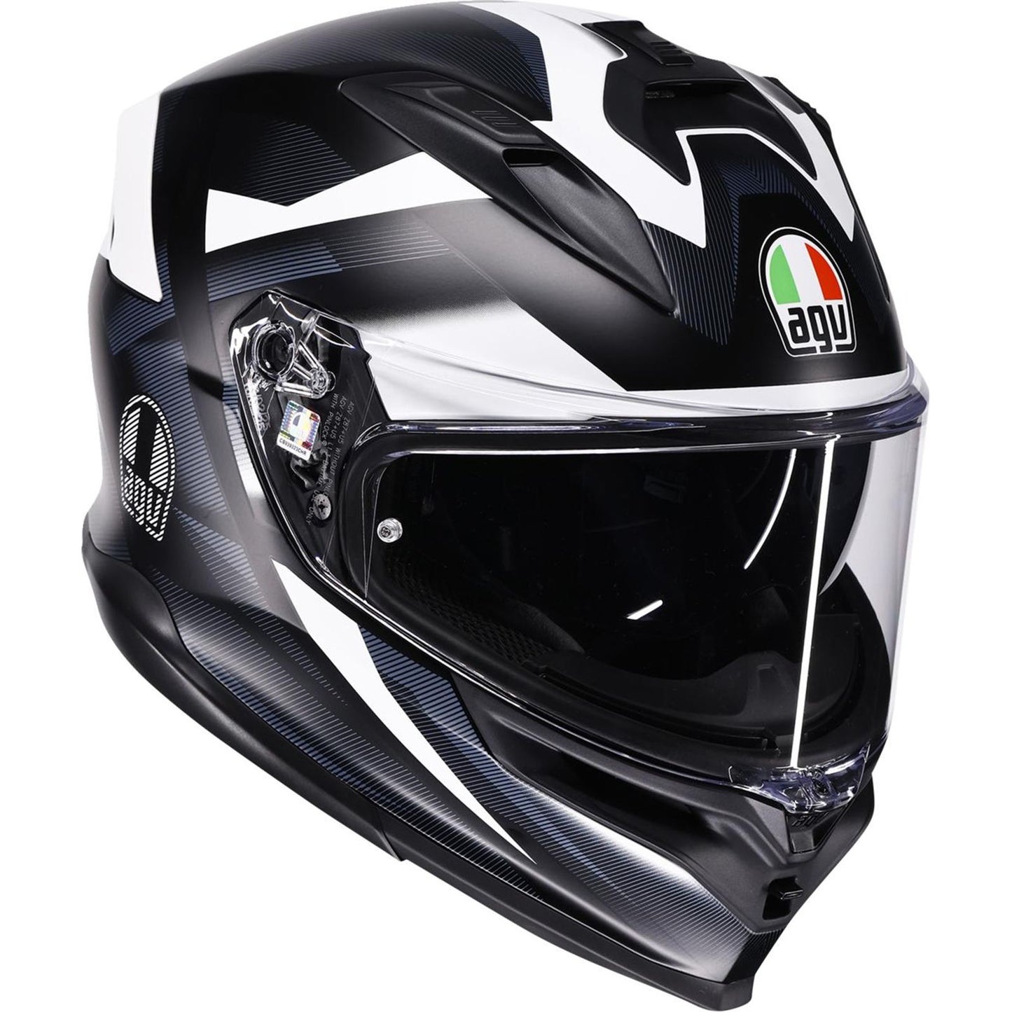 AGV Helmets K7 Helmet - Glimpse - Matte Black/White_2086112