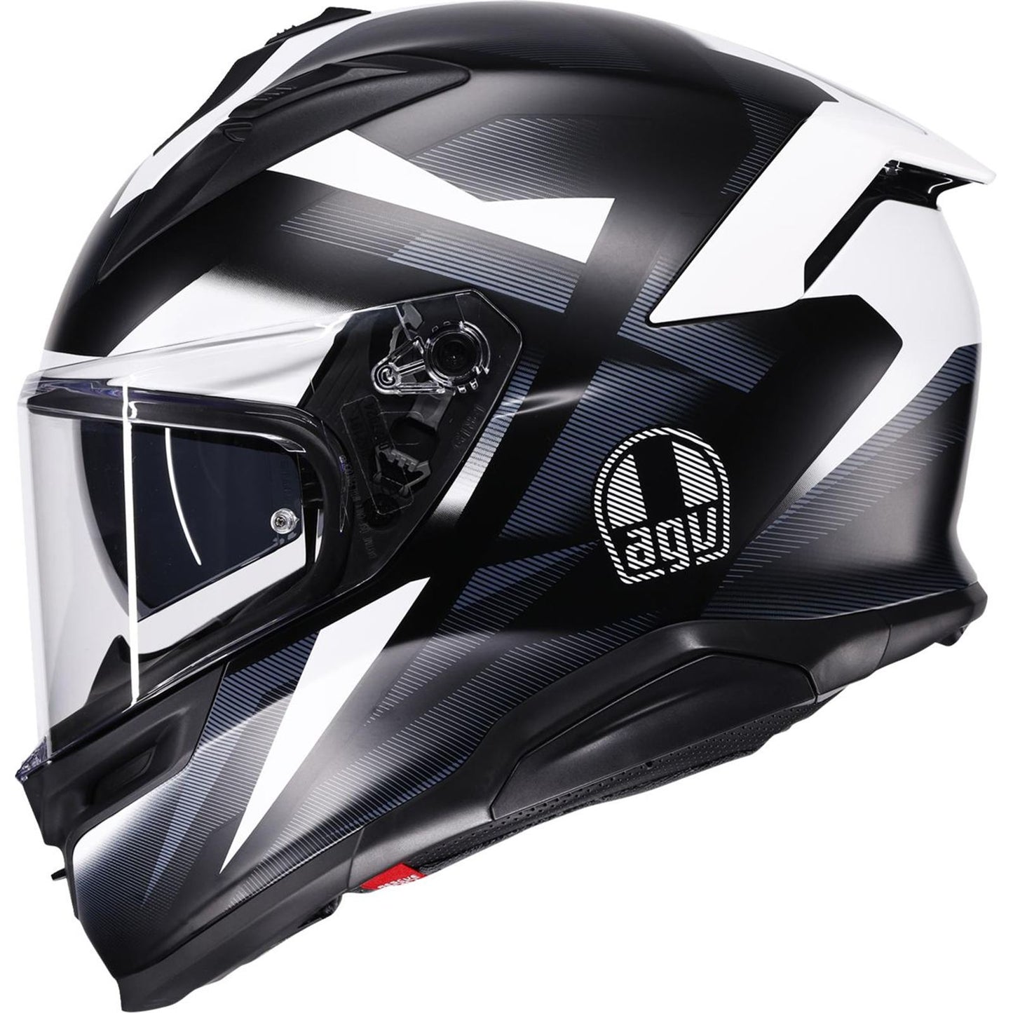 AGV Helmets K7 Helmet - Glimpse - Matte Black/White_2086111