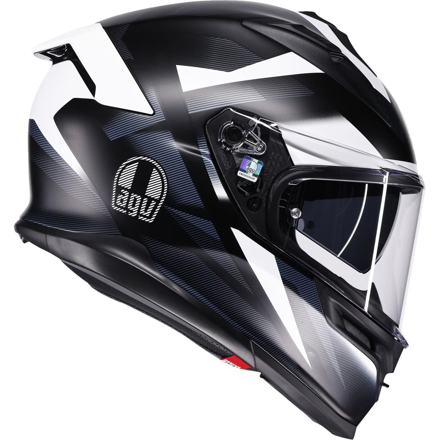 AGV Helmets K7 Helmet - Glimpse - Matte Black/White_2086185