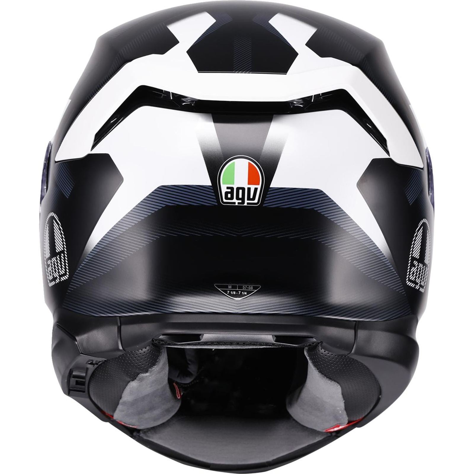 AGV Helmets K7 Helmet - Glimpse - Matte Black/White_2086306