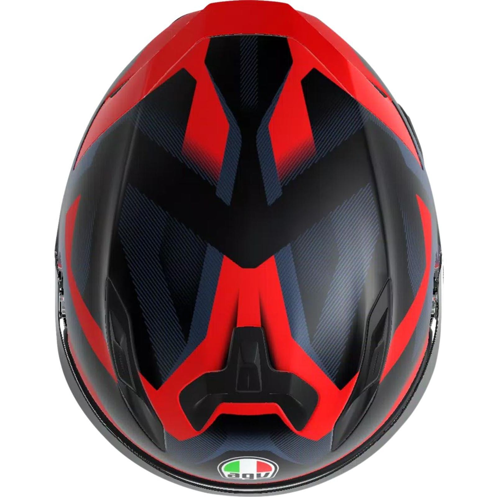 AGV Helmets K7 Helmet - Glimpse - Matte Black/Red - Medium [MPN: 2118399004-015-M]_2082855