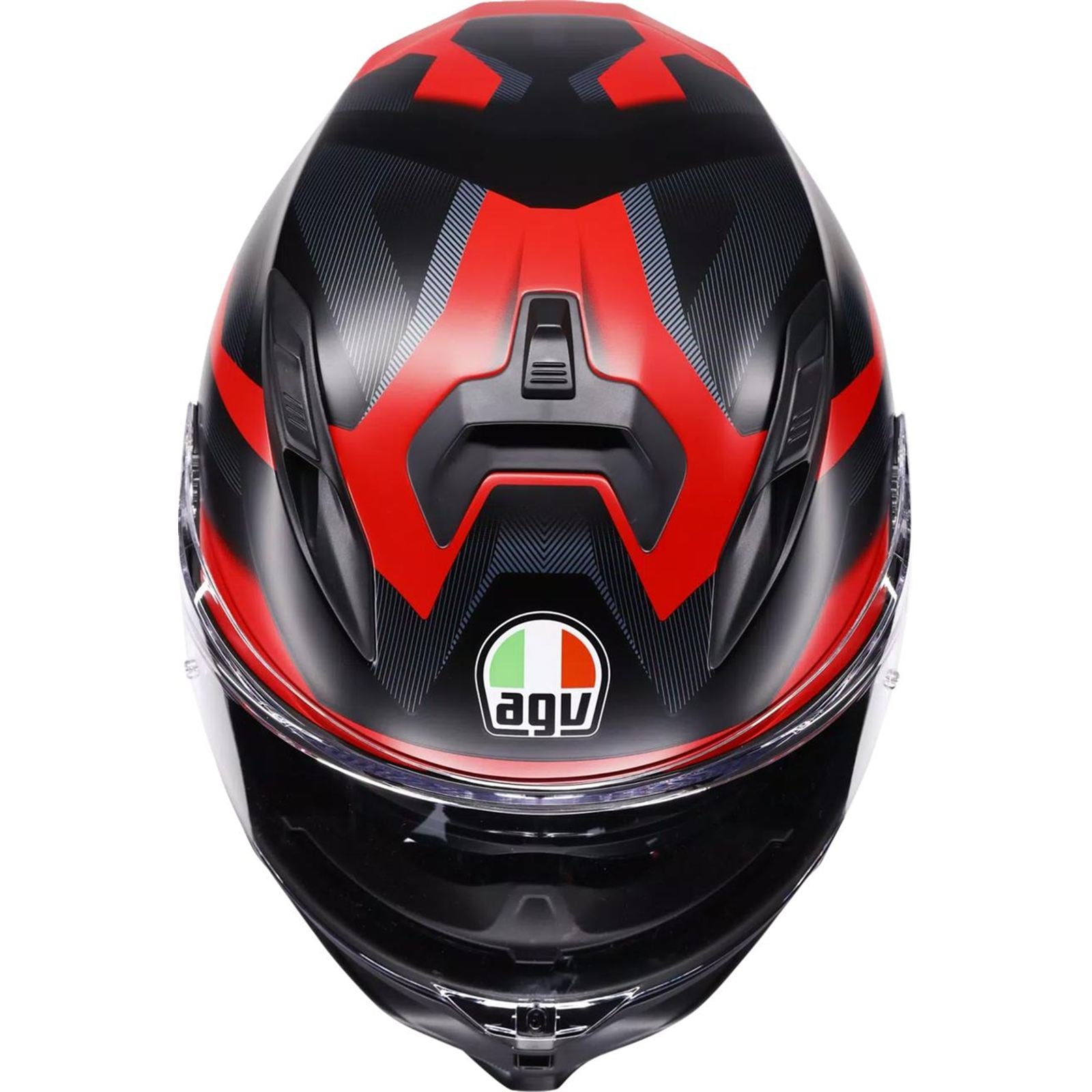 AGV Helmets K7 Helmet - Glimpse - Matte Black/Red - Medium [MPN: 2118399004-015-M]_2083081