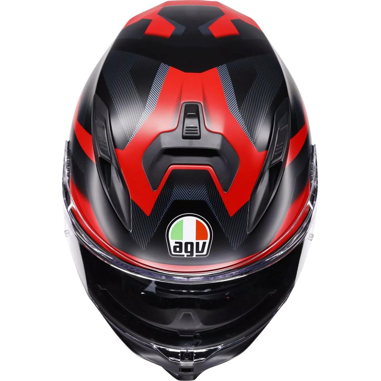 AGV Helmets K7 Helmet - Glimpse - Matte Black/Red - 2XL [MPN: 2118399004-015-XXL]_2086305