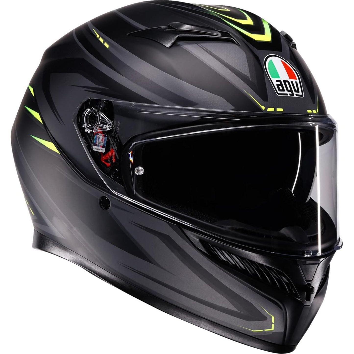 AGV Helmets K3 Helmet - Syth - Matte Black/Yellow Fluo_2083051