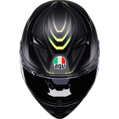 AGV Helmets K3 Helmet - Syth - Matte Black/Yellow Fluo - 2XL [MPN: 2118381004-026-XXL]_2086253