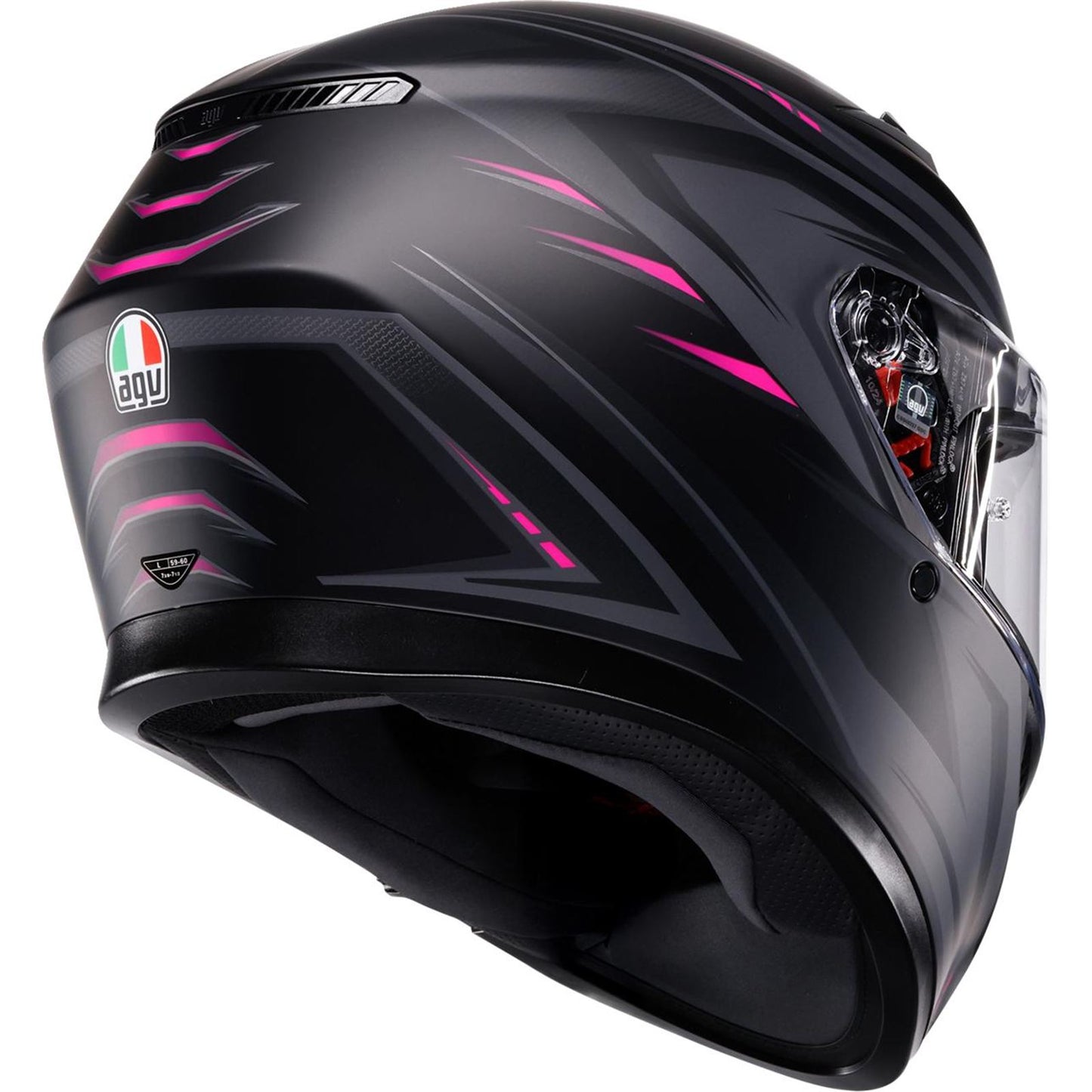 AGV Helmets K3 Helmet - Syth - Matte Black/Pink_2083026