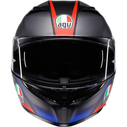 AGV Helmets K3 Helmet - Striga - Matte Black/Blue/Red_2083006