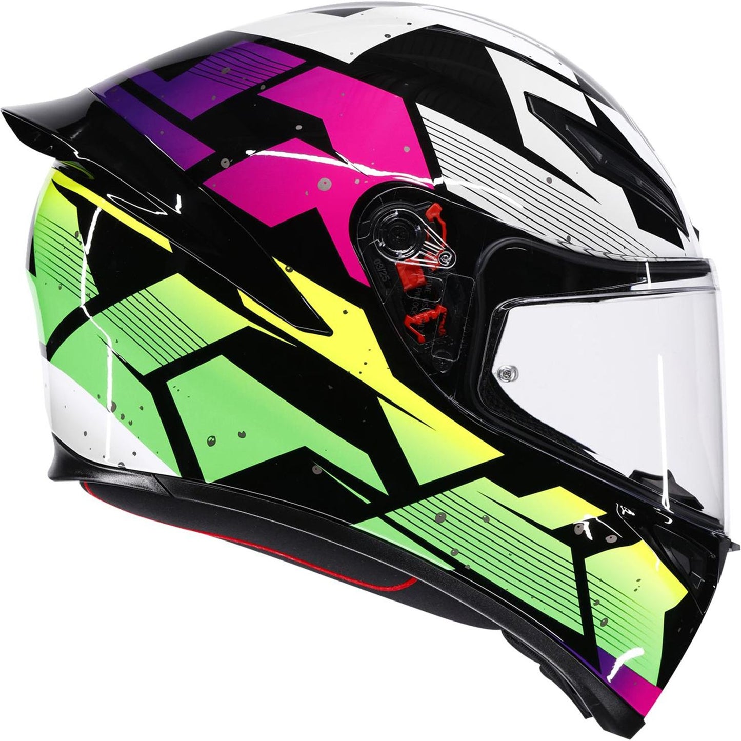 AGV Helmets K1 S Helmet - Punkpulse - Black/Purple/Lime_2086162