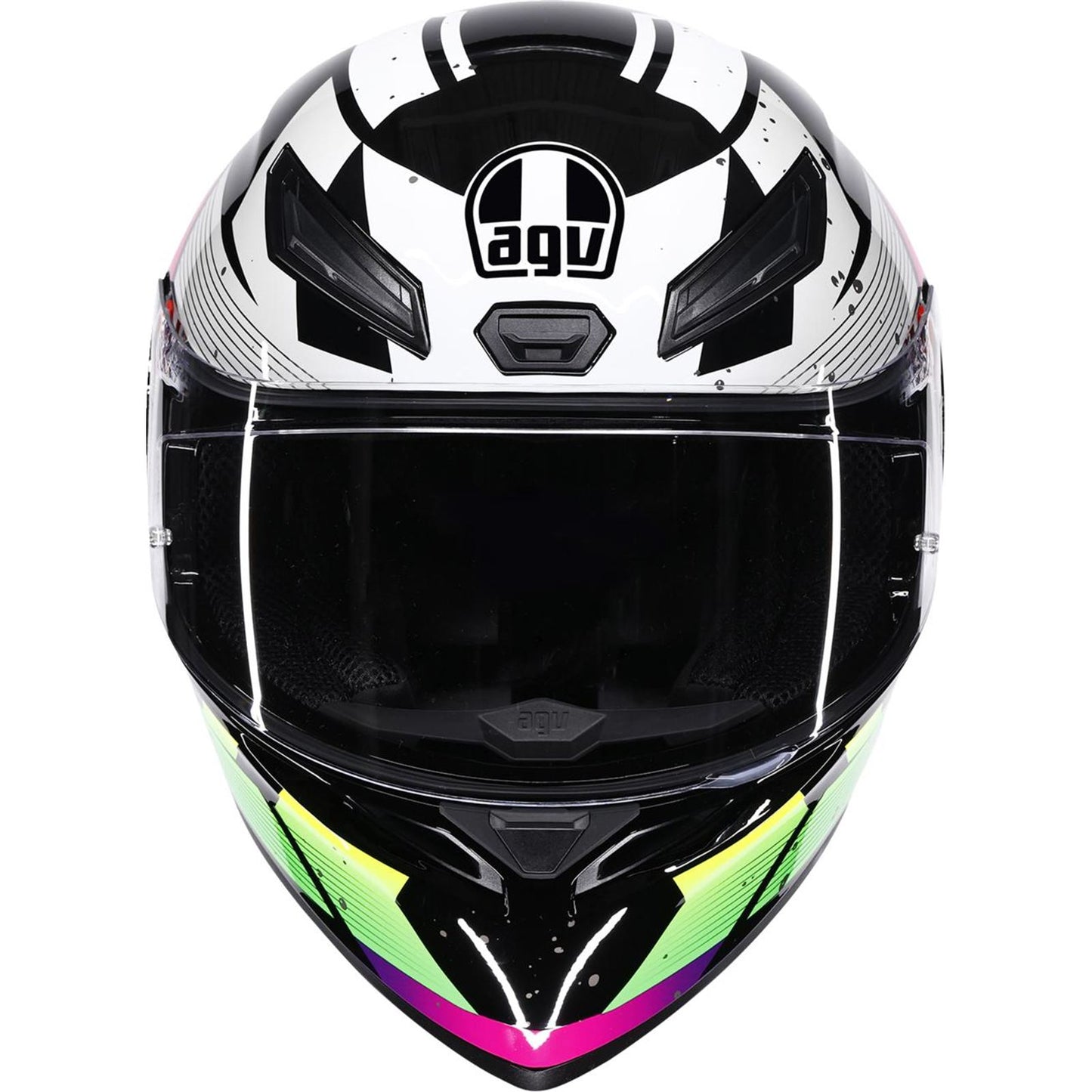 AGV Helmets K1 S Helmet - Punkpulse - Black/Purple/Lime_2086161