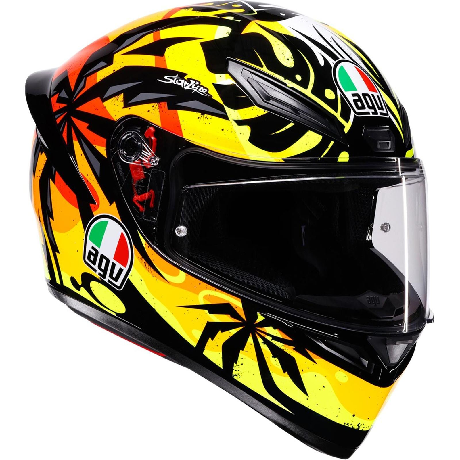 AGV Helmets K1 S Helmet - Tropicrush - Black/Orange - Large [MPN: 2118394018-070-L]_2082978