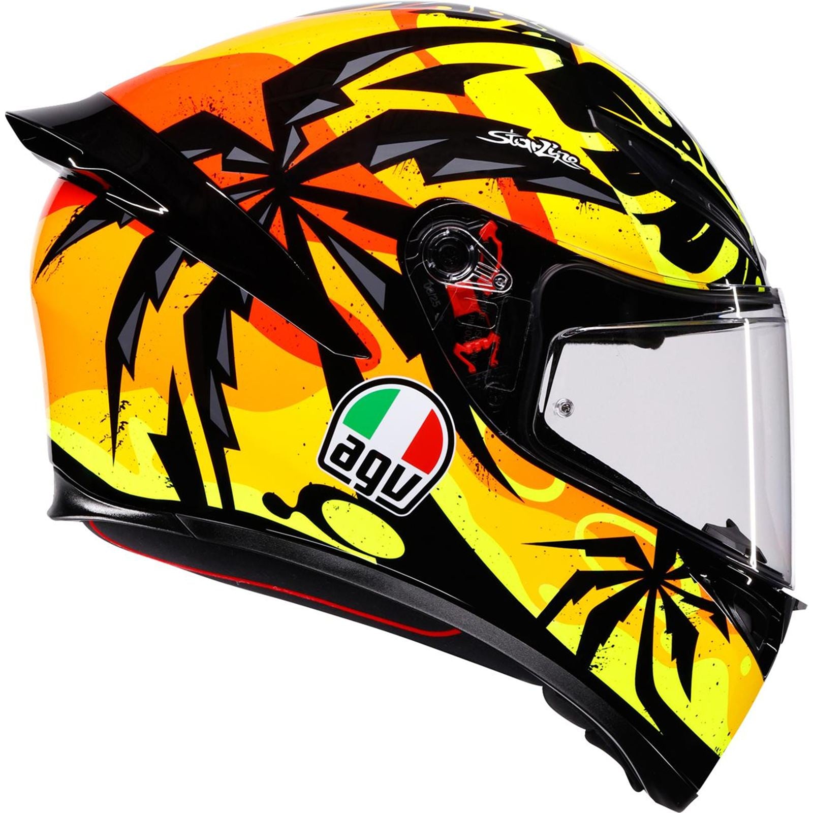 AGV Helmets K1 S Helmet - Tropicrush - Black/Orange - Large [MPN: 2118394018-070-L]_2082957