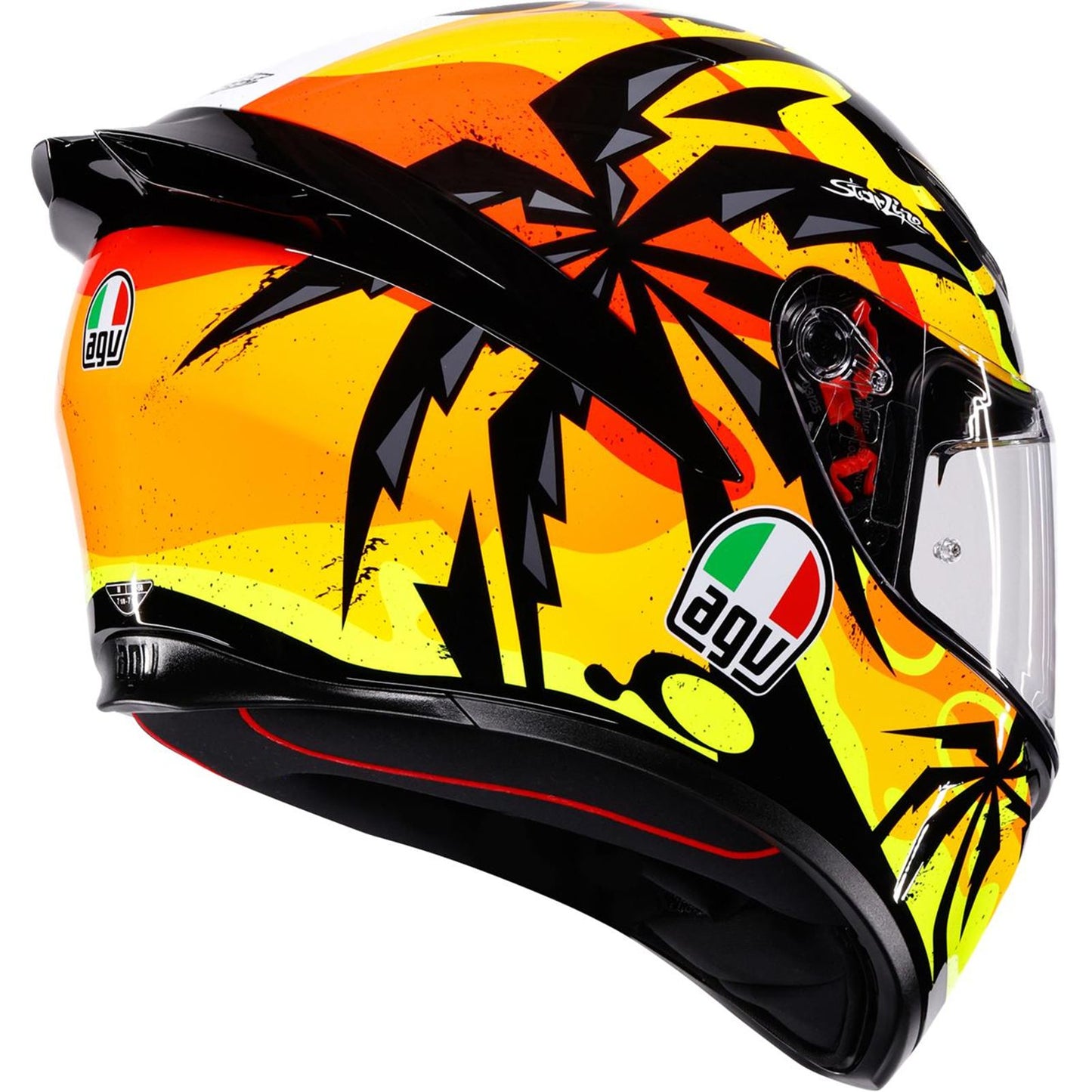 AGV Helmets K1 S Helmet - Tropicrush - Black/Orange - Large [MPN: 2118394018-070-L]_2082958