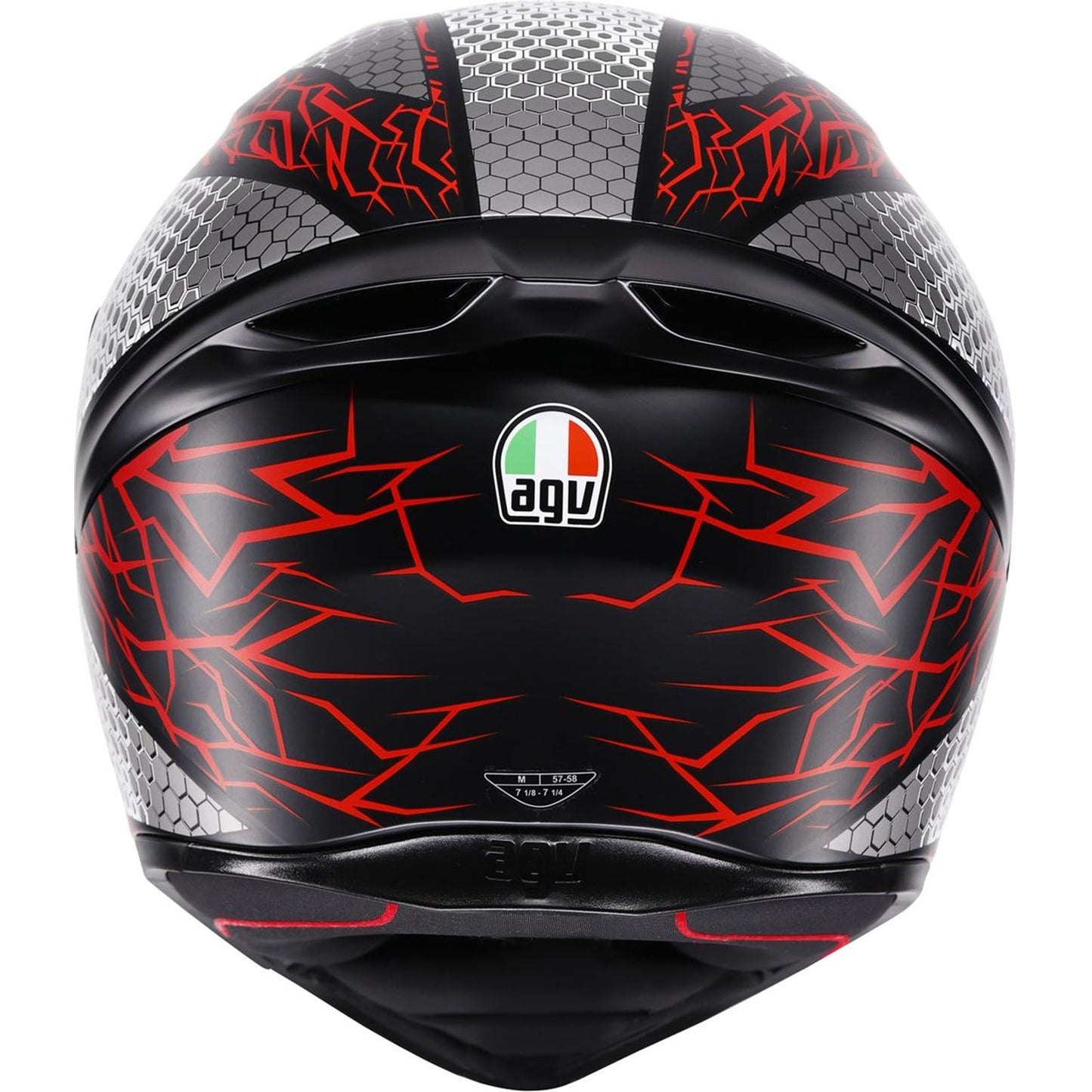 AGV Helmets K1 S Helmet - Speedarmor - Matte Black/Gray/Red - Small [MPN: 2118394018-073-S]_2083040