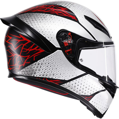 AGV Helmets K1 S Helmet - Speedarmor - Matte Black/Gray/Red - Small [MPN: 2118394018-073-S]_2083059