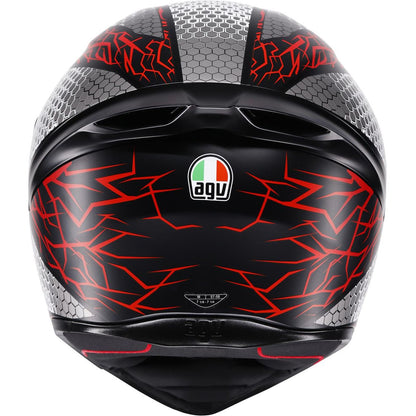 AGV Helmets K1 S Helmet - Speedarmor - Matte Black/Gray/Red_2086146