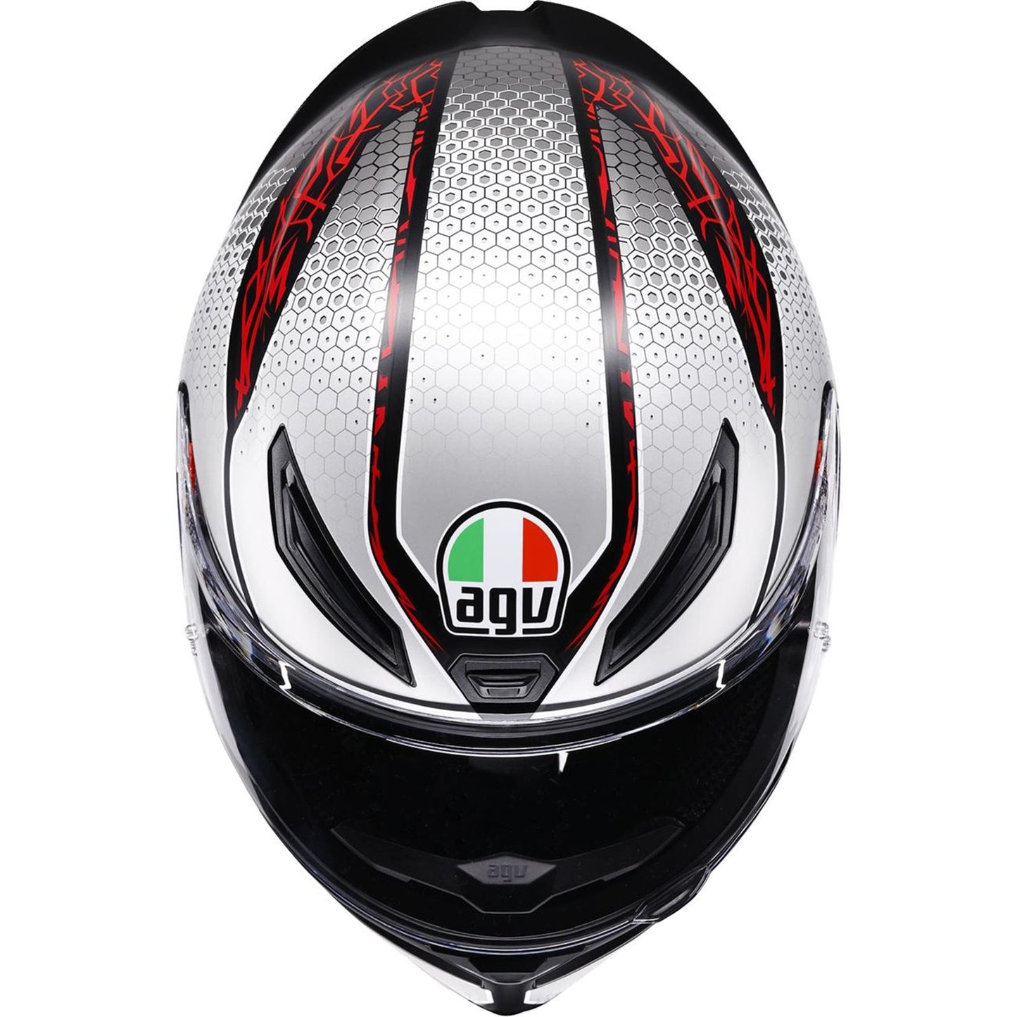AGV Helmets K1 S Helmet - Speedarmor - Matte Black/Gray/Red_2086145