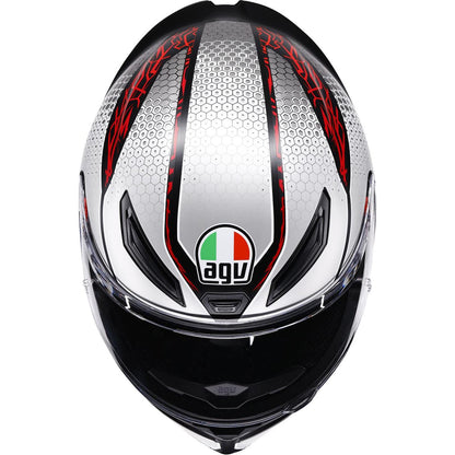 AGV Helmets K1 S Helmet - Speedarmor - Matte Black/Gray/Red_2086145