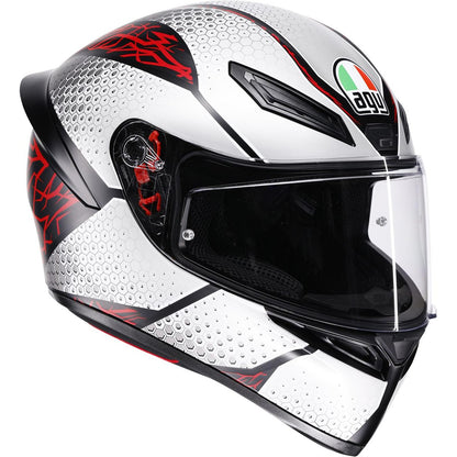 AGV Helmets K1 S Helmet - Speedarmor - Matte Black/Gray/Red_2086230