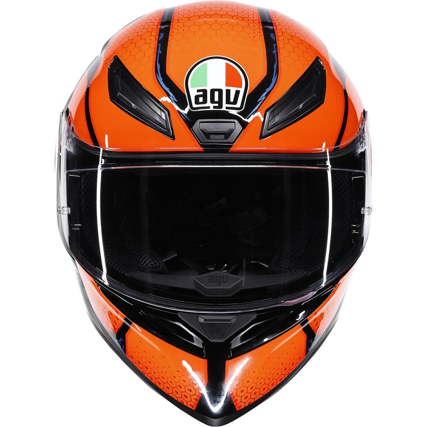 AGV Helmets K1 S Helmet - Speedarmor - Black/Orange/Blue_2086138