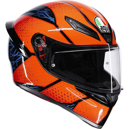 AGV Helmets K1 S Helmet - Speedarmor - Black/Orange/Blue_2086219